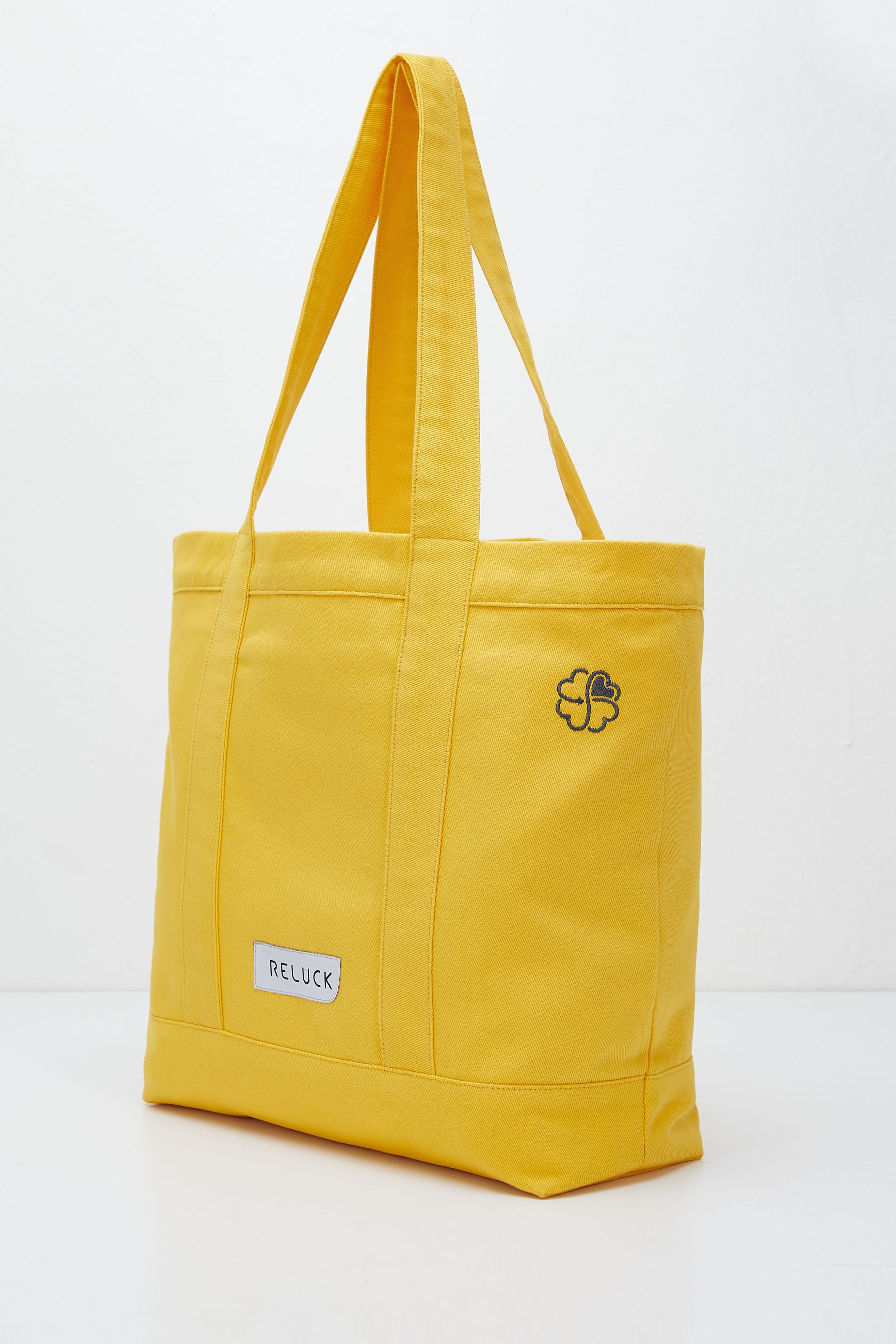 Recycled Big Tote Bag - Sarı