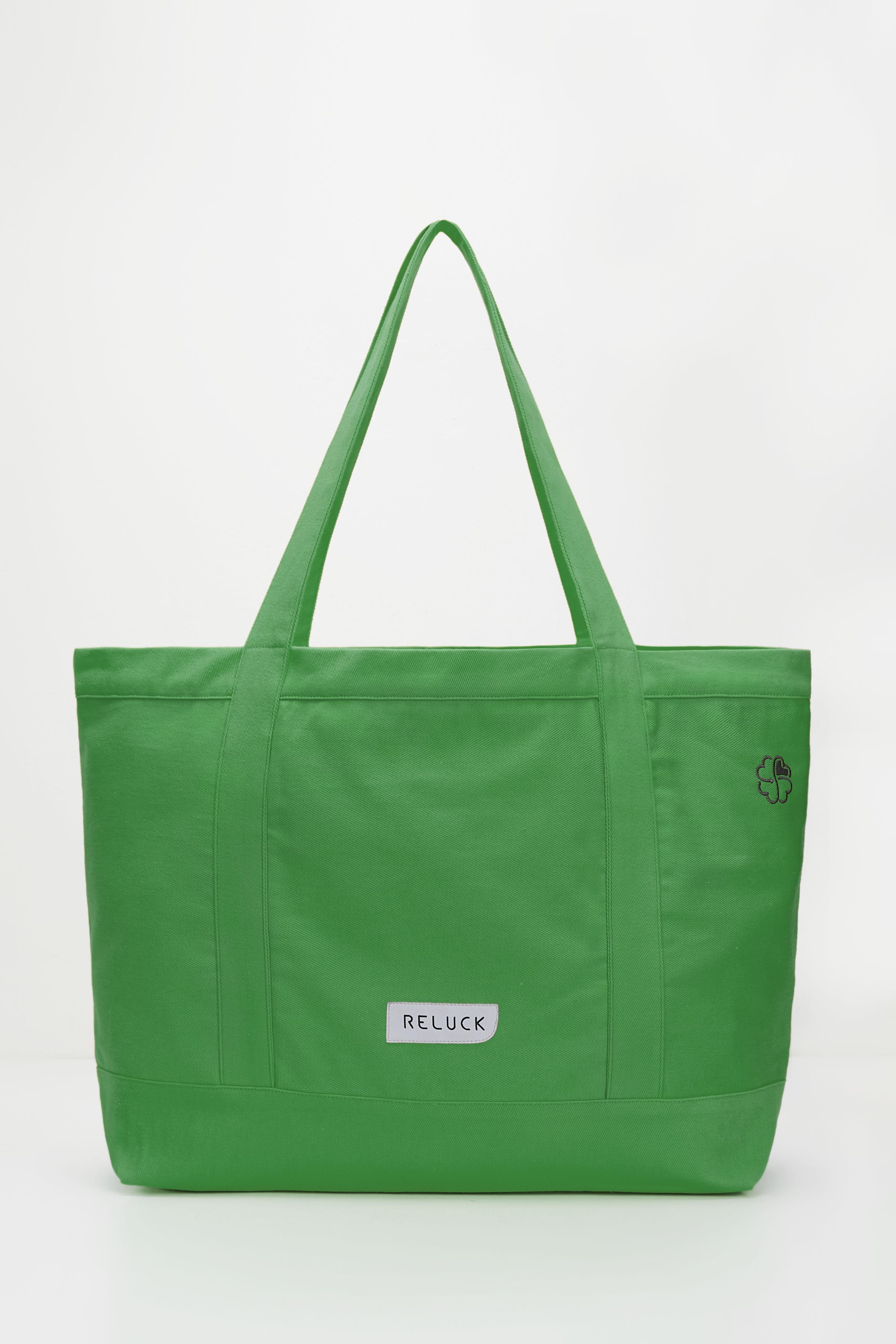 Recycled Big Tote Bag - Yeşil