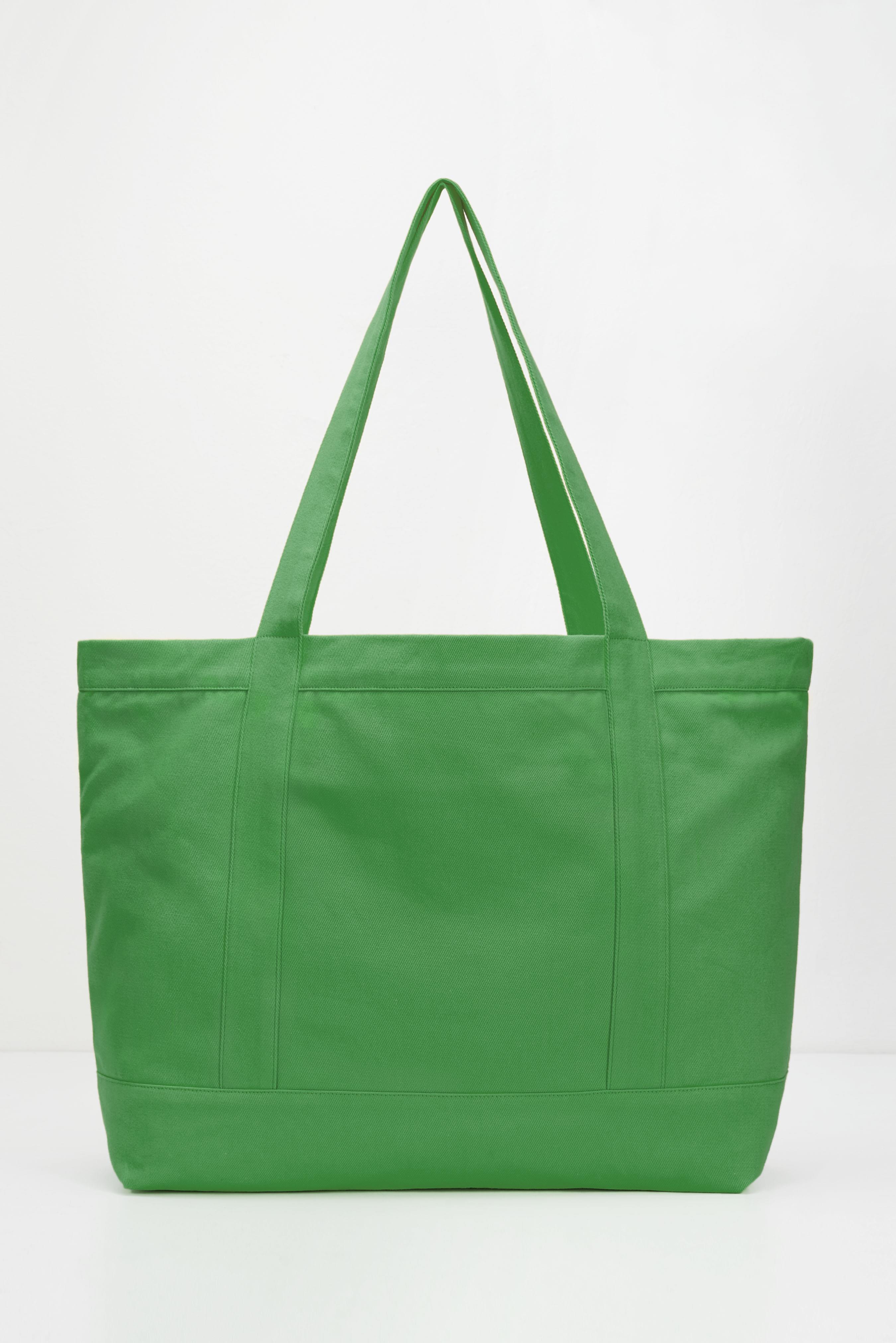 Recycled Big Tote Bag - Yeşil