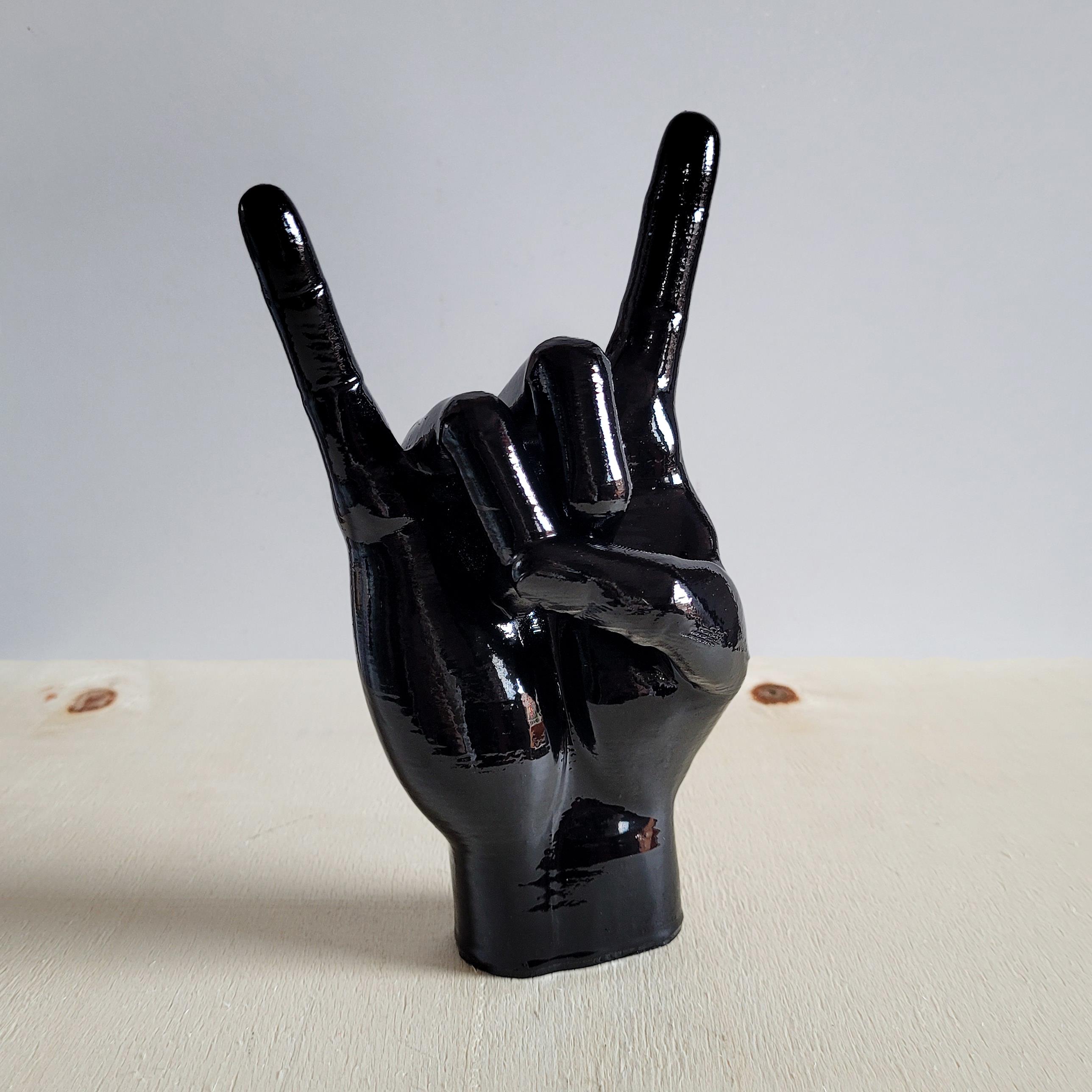 Rock El Figürü | Siyah