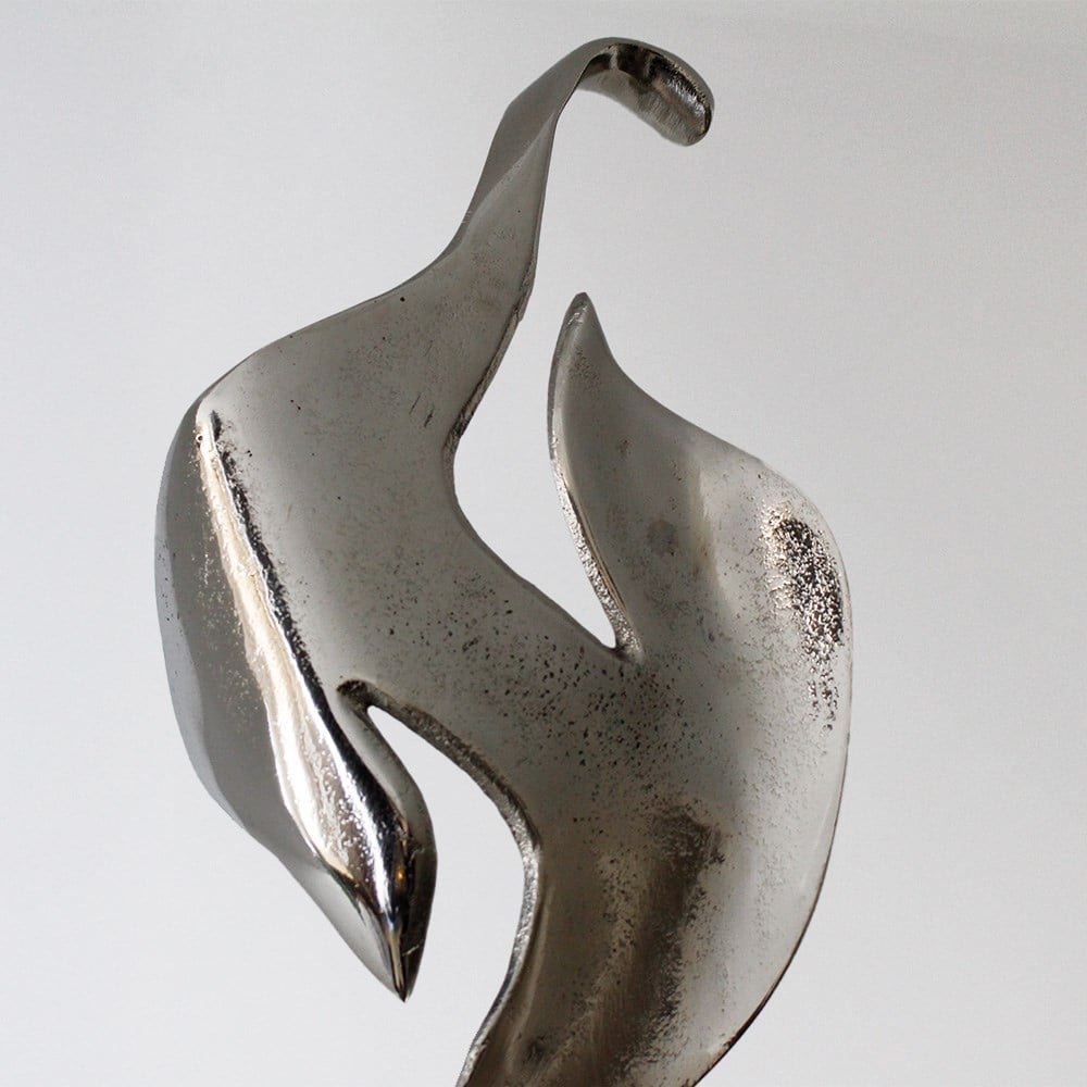 Silver Flow Soyut Heykel Obje