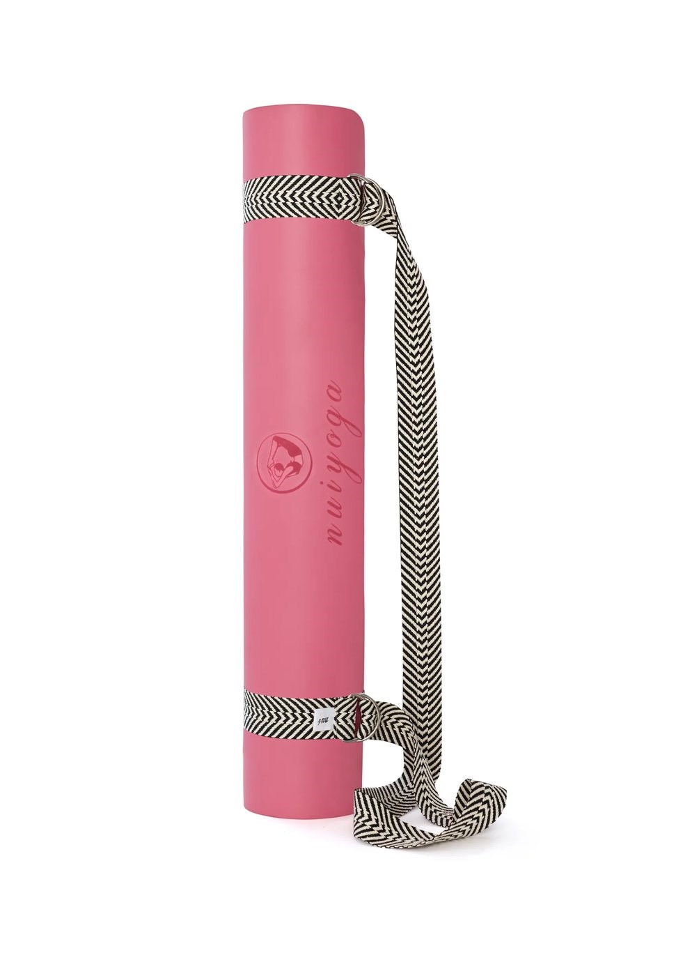 Siyah Zebra Desenli Yoga Mat Taşıma Askısı