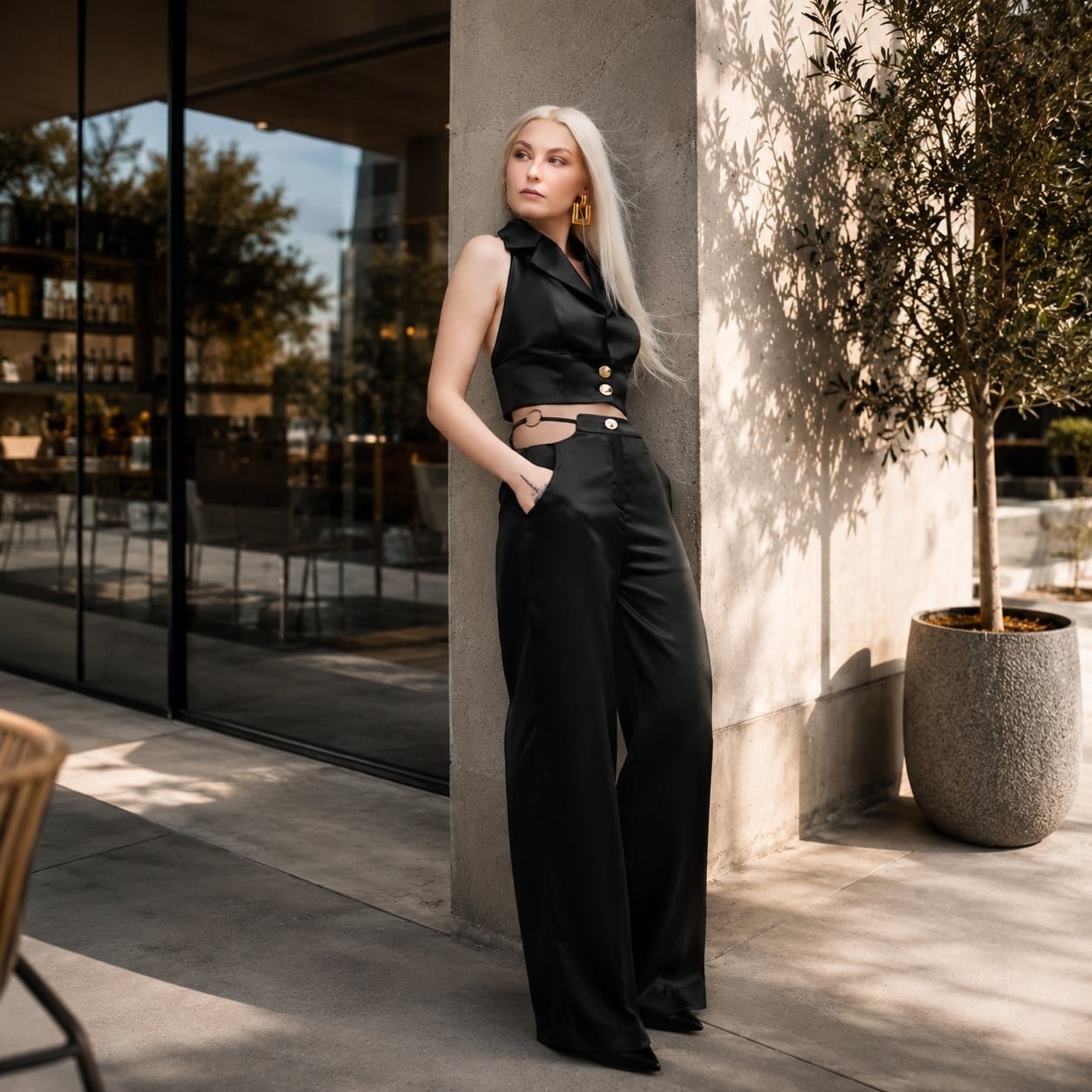 Solveig Satin Suit 