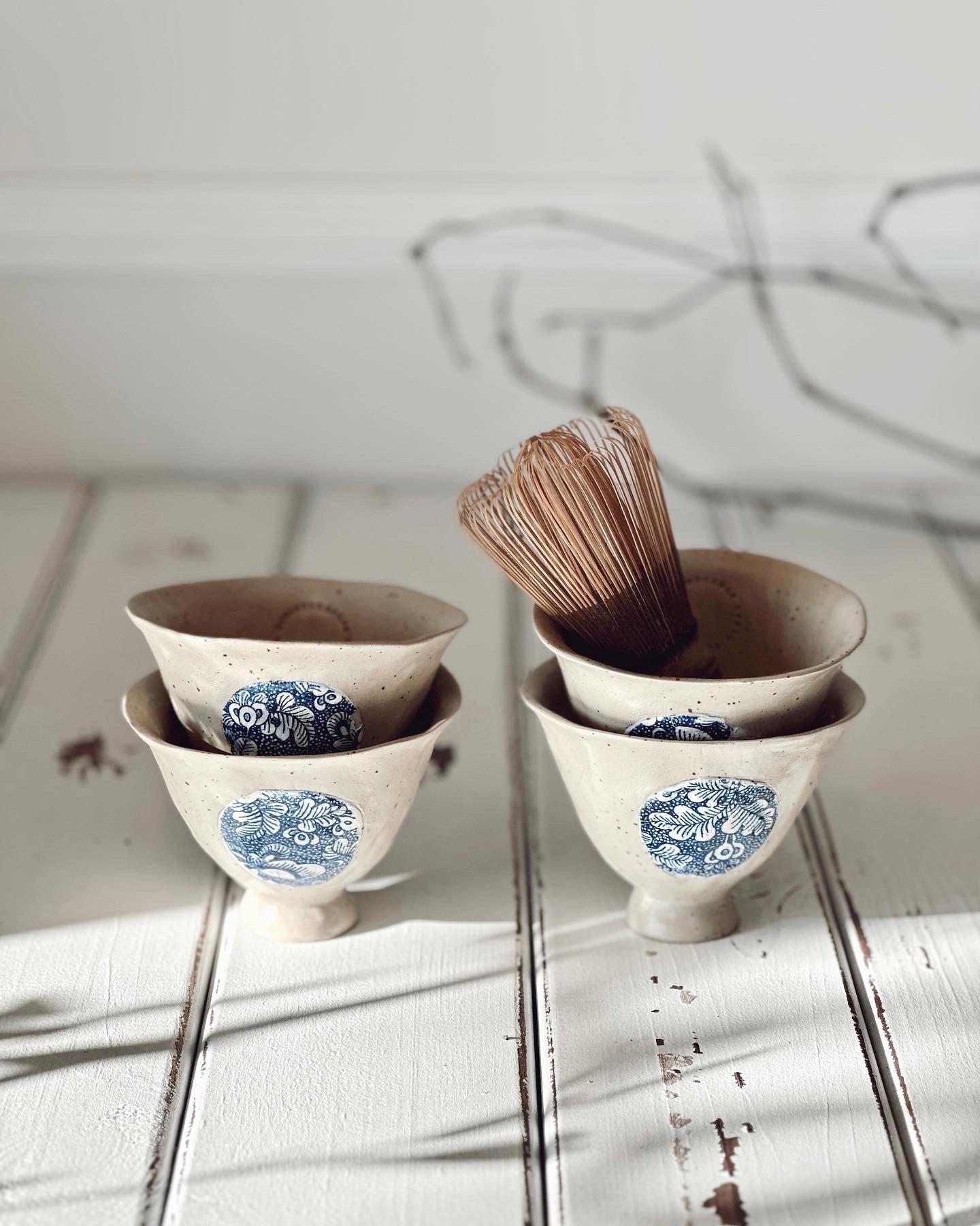 Stoneware Bleu Blanc No.1 Fincan