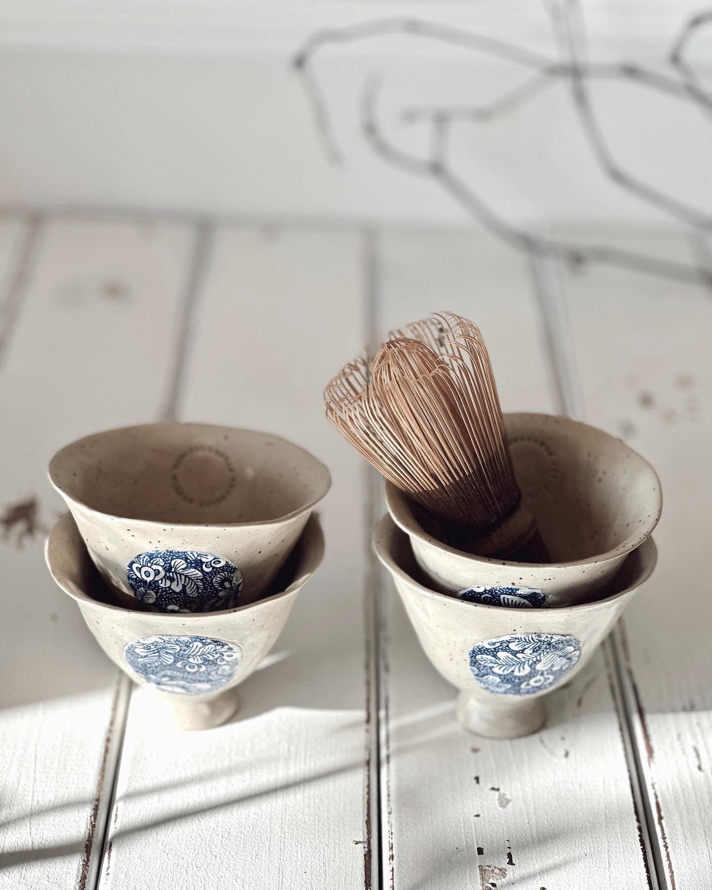 Stoneware Bleu Blanc No.1 Fincan