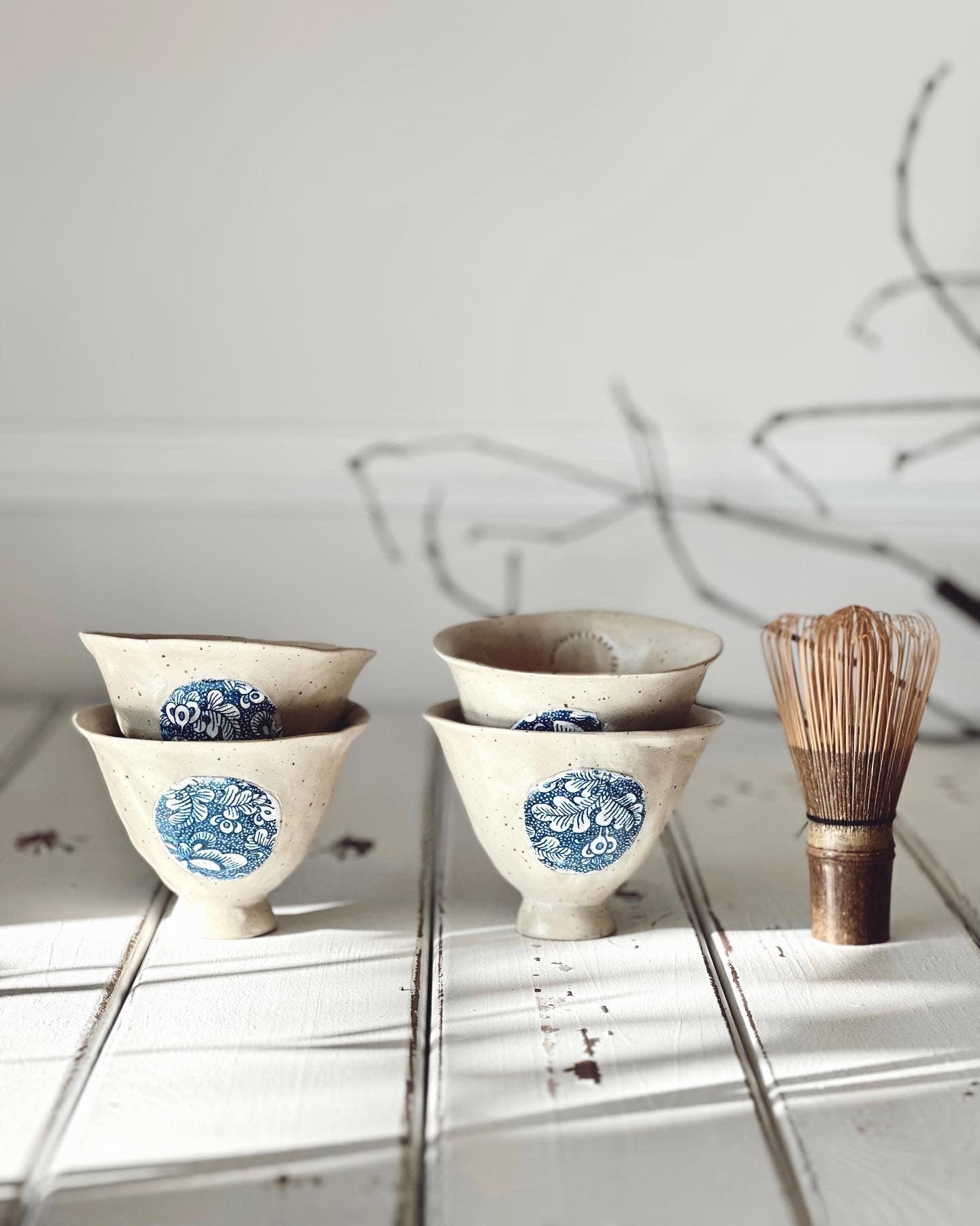 Stoneware Bleu Blanc No.1 Fincan