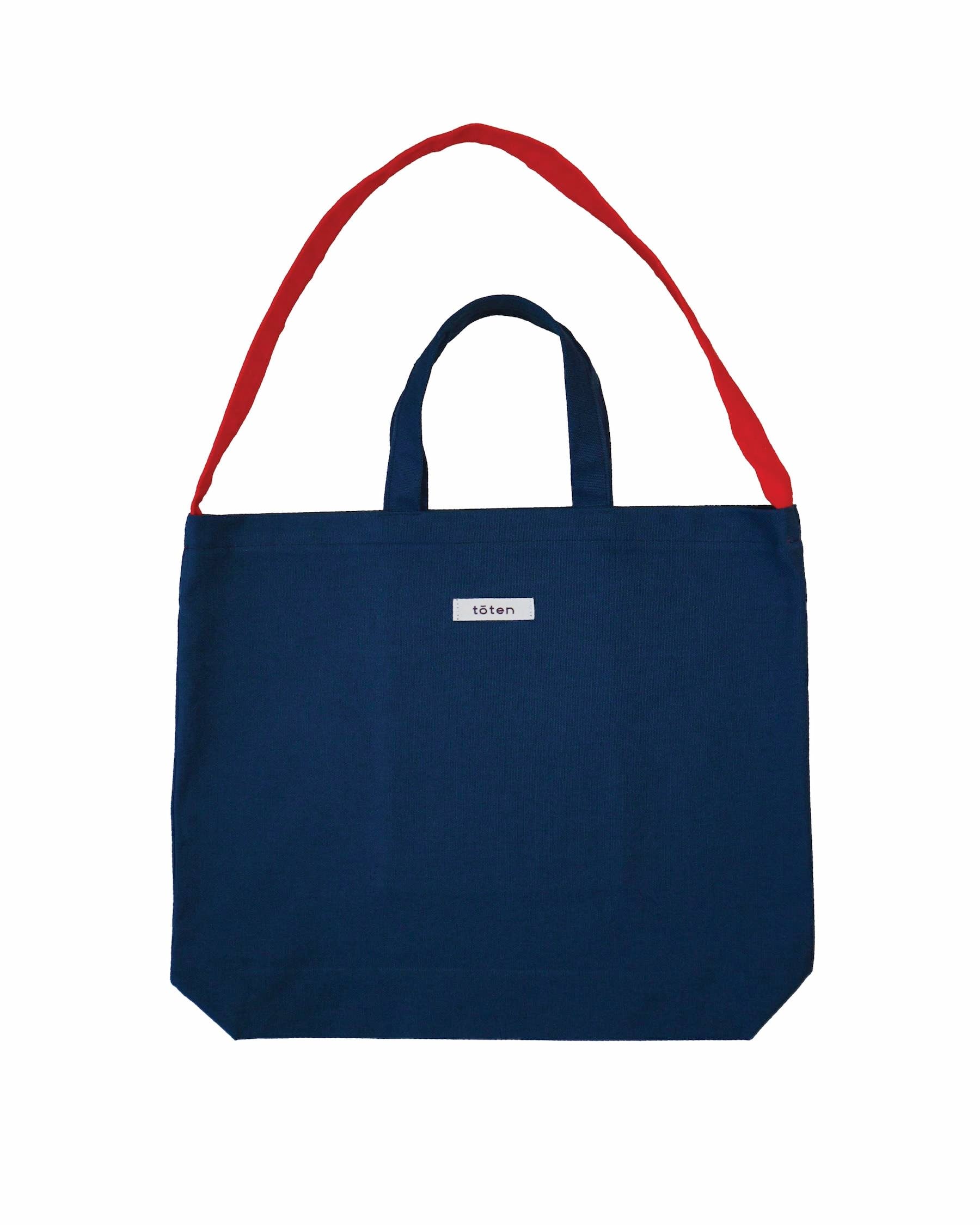 Summer Totebag - Mavi Antrasit / Kırmızı