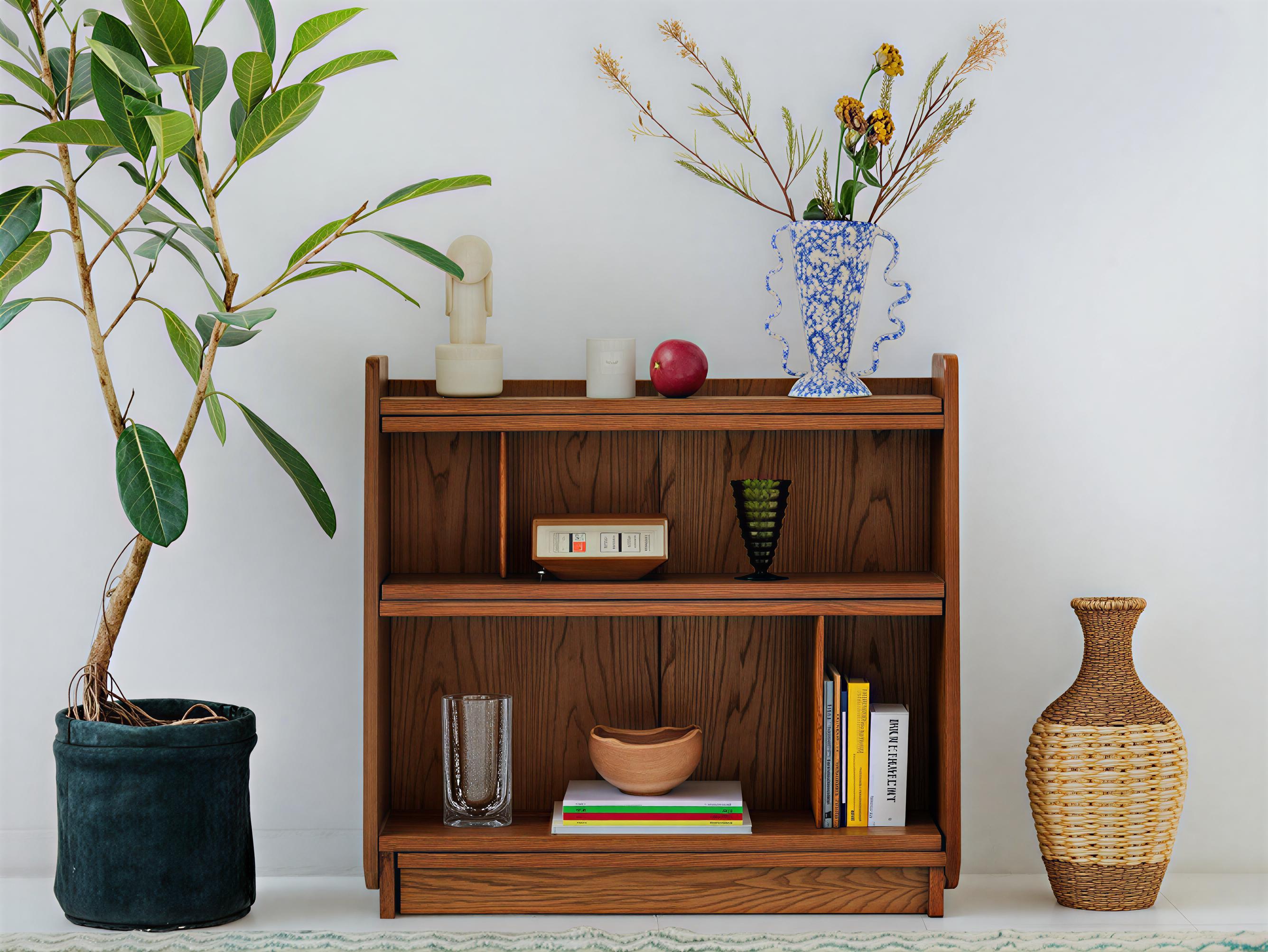 TimberSlide™ Modern Hareketli Kitaplık