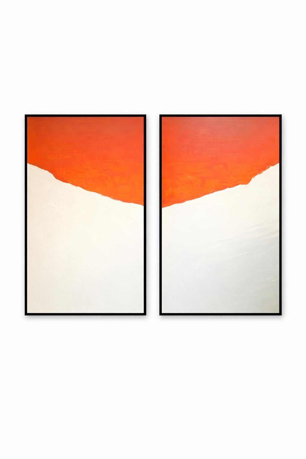 Turuncu Denge El Yapımı Tablo