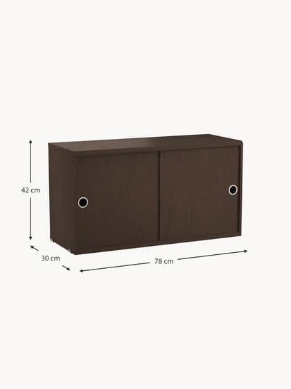 Velotti Sürgülü Kapaklı Dolap 78x30 cm