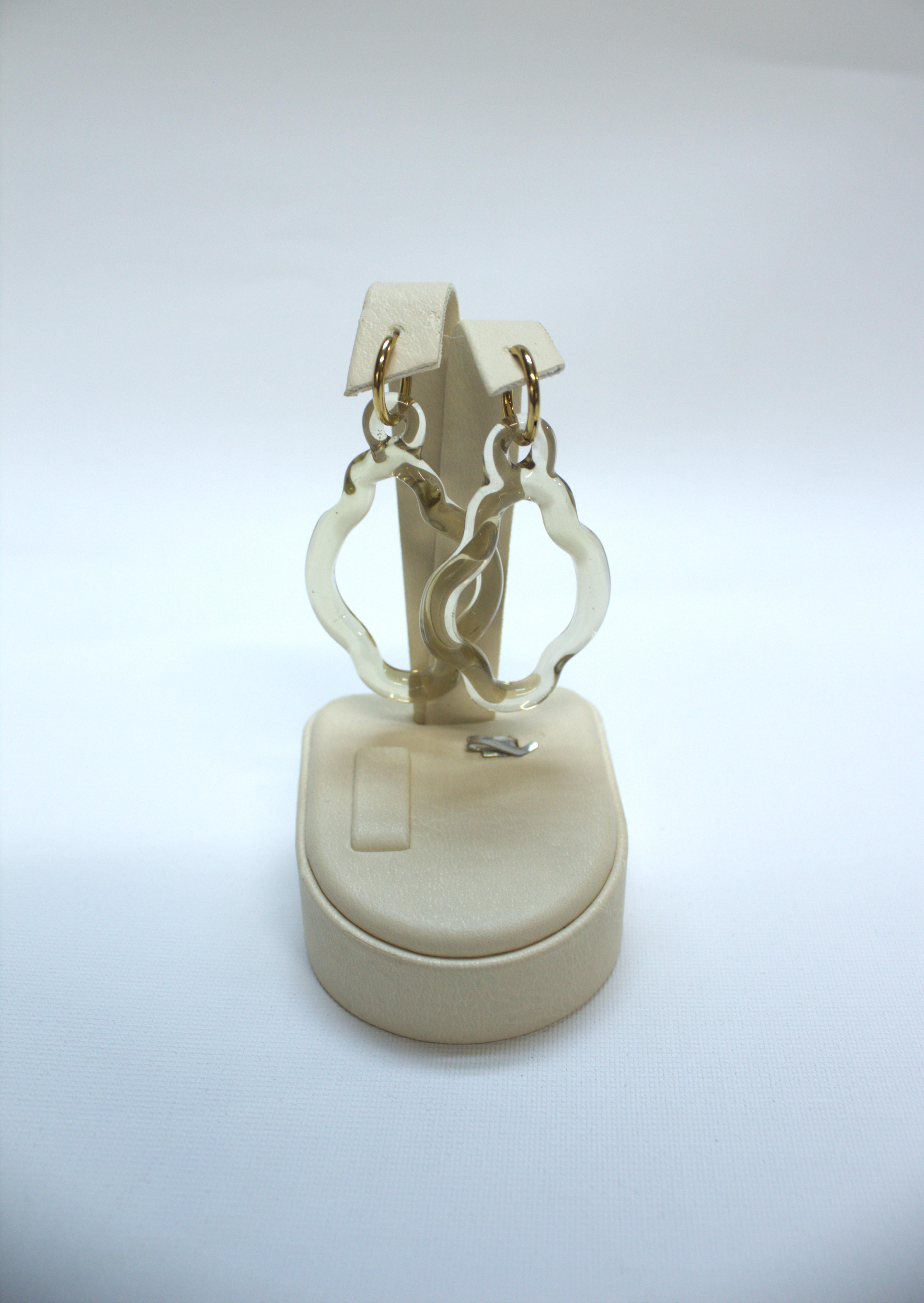 Wig Wag Gold Cam Küpe Murano