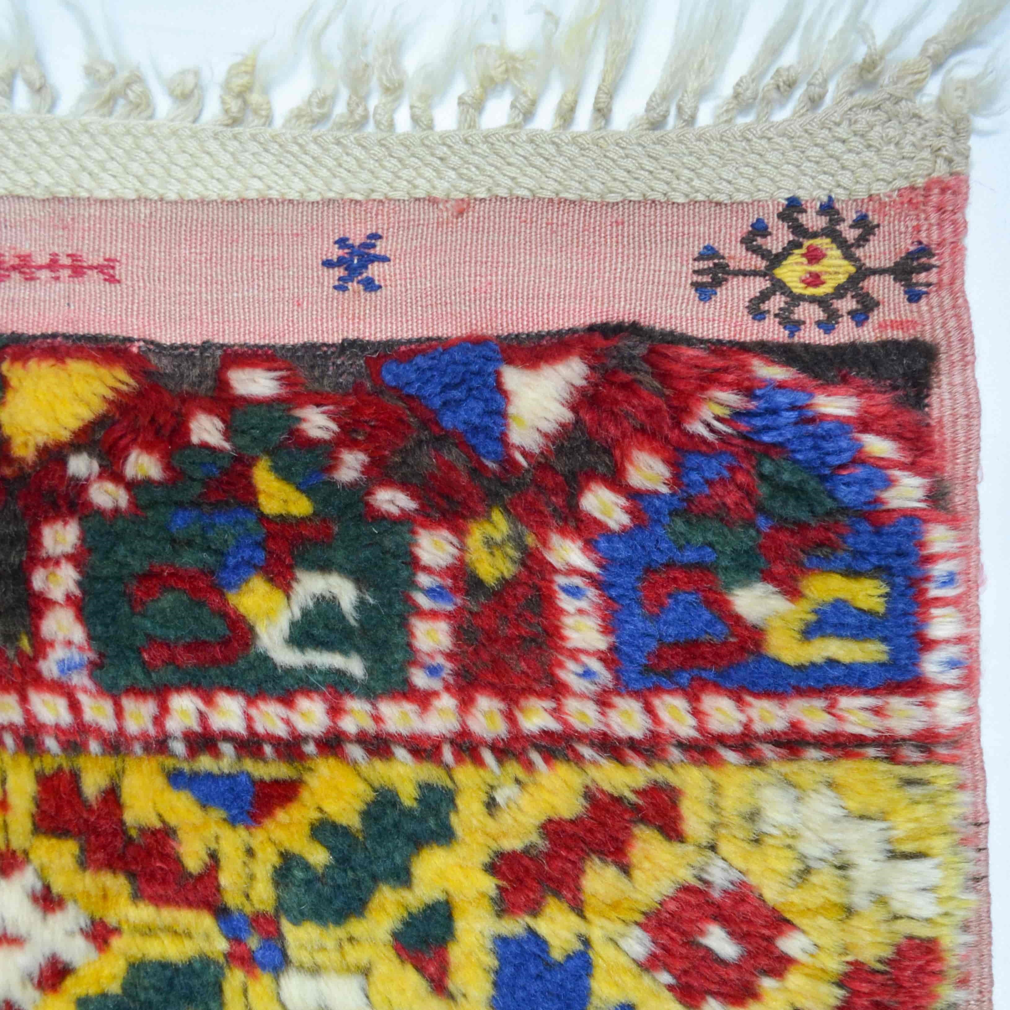 Yünden El Dokuma Vintage Konya Yatak Halısı 120x180 cm