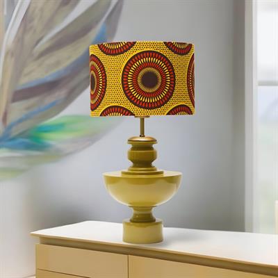 90s Sunflowers El Yapımı Ahşap Abajur