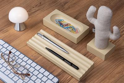 Kayigo  Woody Krem Üçlü Ofis  Seti - Bej Cactus