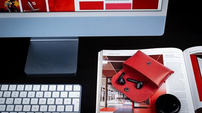 Kayigo Marsel Kartvizitlik / Kulaklık Çantası Koyu Kırmızı