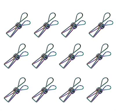 Kayigo Tiny Paslanmaz Çelik  Mini Mandal On ikili - Rainbow