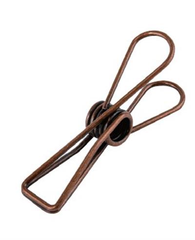 Kayigo Tiny Paslanmaz Çelik  Mini Mandal On ikili - Bakır