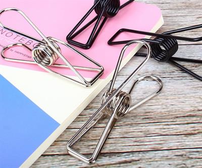 Kayigo Tiny Paslanmaz Çelik Mandal Dörtlü - Metalik Gri