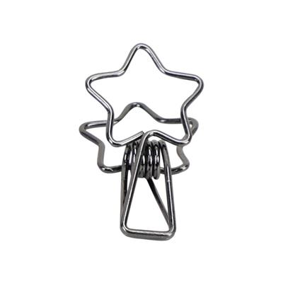Kayigo Tiny Paslanmaz Çelik Yıldız Klips Altılı - Siyah