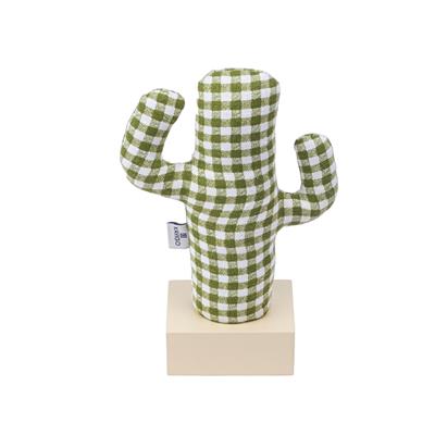 Kayigo Woody Krem Üçlü Ofis  Seti - Pötikareli Cactus