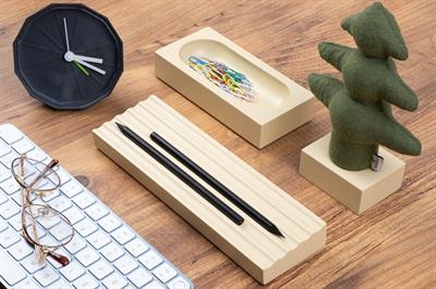 Kayigo Woody Krem Üçlü Ofis Seti - Yeşil Çam
