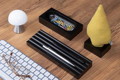 Kayigo Woody Siyah Üçlü Ofis Seti - Sarı Ladin
