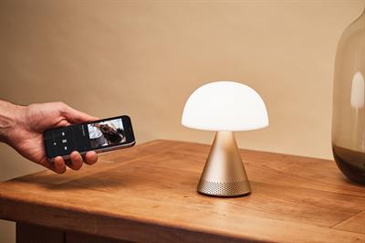 Lexon Mina L Led Lamba ve  Bluetooth Hoparlör Dore