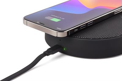 Lexon Oslo Energy + Kablosuz Şarj Cihazı ve Bluetooth Hoparlör Siyah