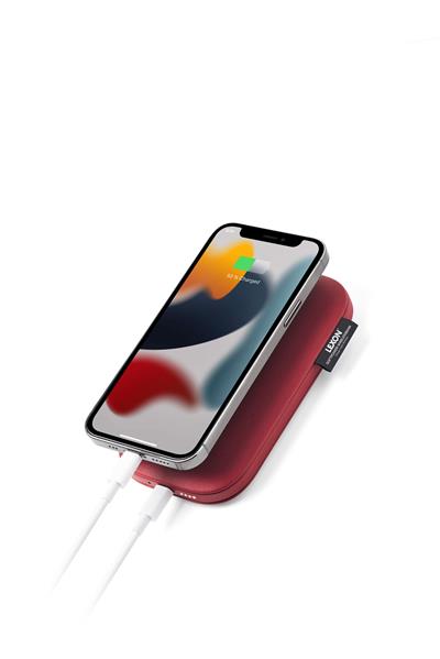 Lexon Softpower Kırmızı Wirelessbank Kablosuz Şarj Cihazı & Powerbank