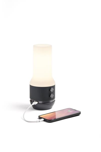 Lexon Terrace + Lamba-BT Hoparlör- Powerbank Metalik Gri