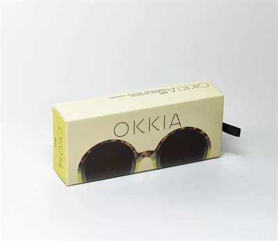 Okkia Monica Unisex  Büyük Yuvarlak Güneş Gözlüğü Havana Sarısı