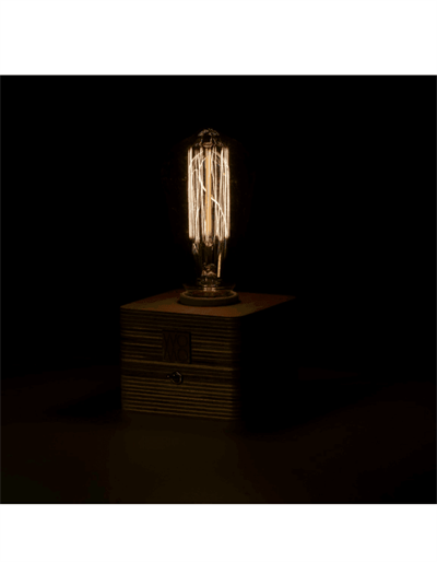 Ahşap Masa Lambası