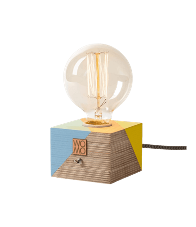 Ahşap Renkli Masa Lambası