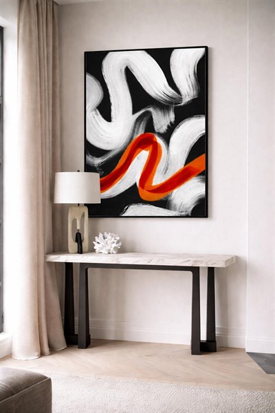 Akış Serisi No:1 El Yapımı Tablo