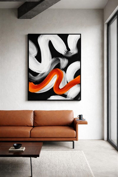 Akış Serisi No:1 El Yapımı Tablo