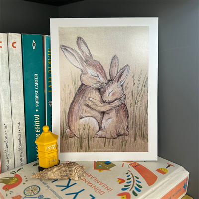 Artcard - Hug - Kartpostal