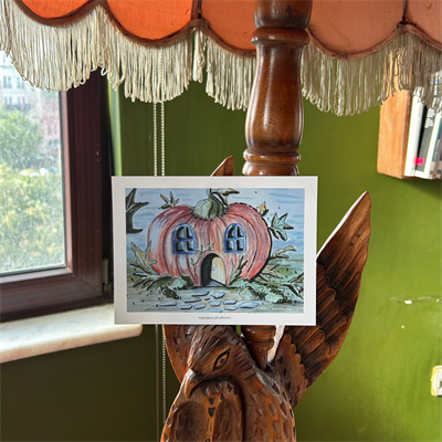 Artcard - Pumpkin House - Kartpostal