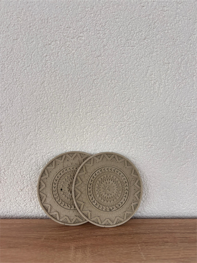 Atölye Mona Jesmonite 2li Mandala Bardak Altı 