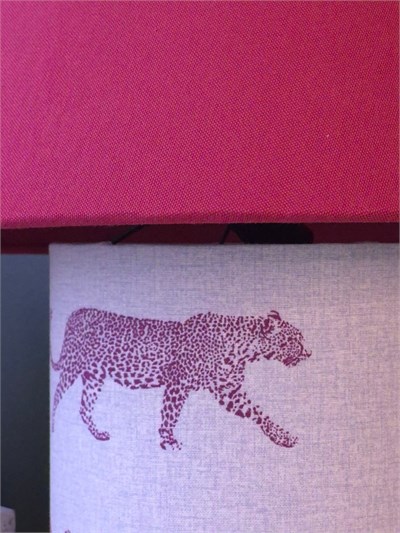 Auratwin System - Bordo Leopar Abajur