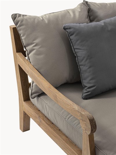 Bali 2li Bahçe Şezlong Takımı Teak Ağacı Dış Mekan