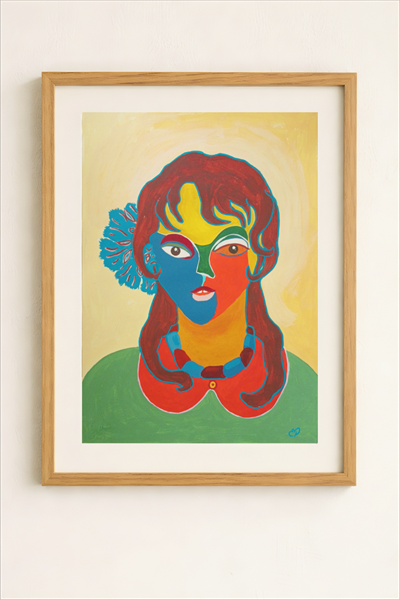 Colored Me Çerçeveli Resim