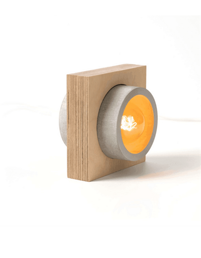 Beton & Ahşap Masa Lambası