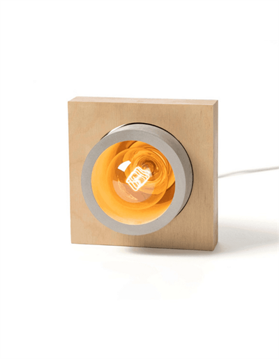 Beton & Ahşap Masa Lambası