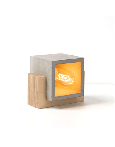 Beton & Ahşap Masa Lambası