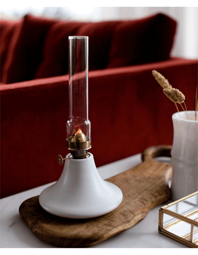 Beyaz Konik Gaz Lambası