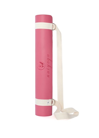 Beyaz Zebra Desenli Yoga Mat Taşıma Askısı