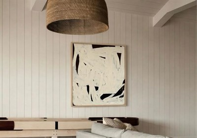 Beyazın Ritmi El Yapımı Tablo