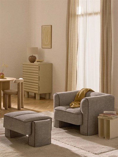 Bobi Modern Tasarım Konforlu ve Şık Kumaş Kaplı Tekli Koltuk
