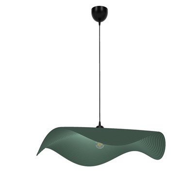 Breeze El Yapımı Dekoratif Tasarım Jüt Avize M (Yeşil, 325gr.)