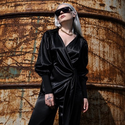 Britta Envelope Satin Shirt